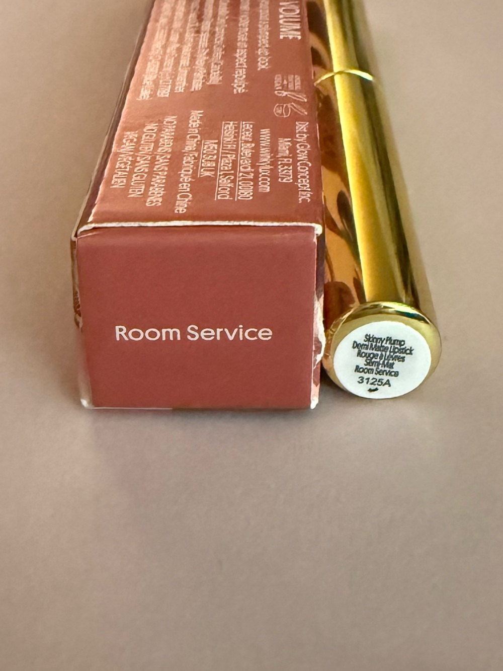 WINKY LUX Skinny Plump Demi-Matte Lipstick in Room Service 0.03 oz / 0.95 g - Picture 11 of 16